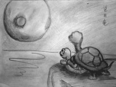 寿龟望月